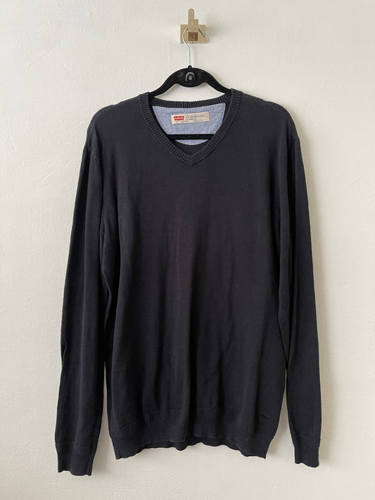 CHALECO SWEATER LEVIS AZUL MARINO L HOMBRE