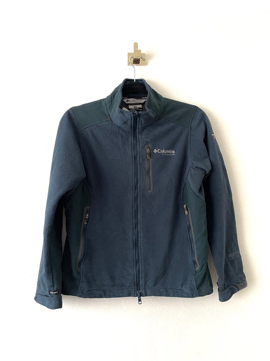 CHAQUETA COLUMBIA CORTAVIENTO AZUL PETROLEO S MUJER