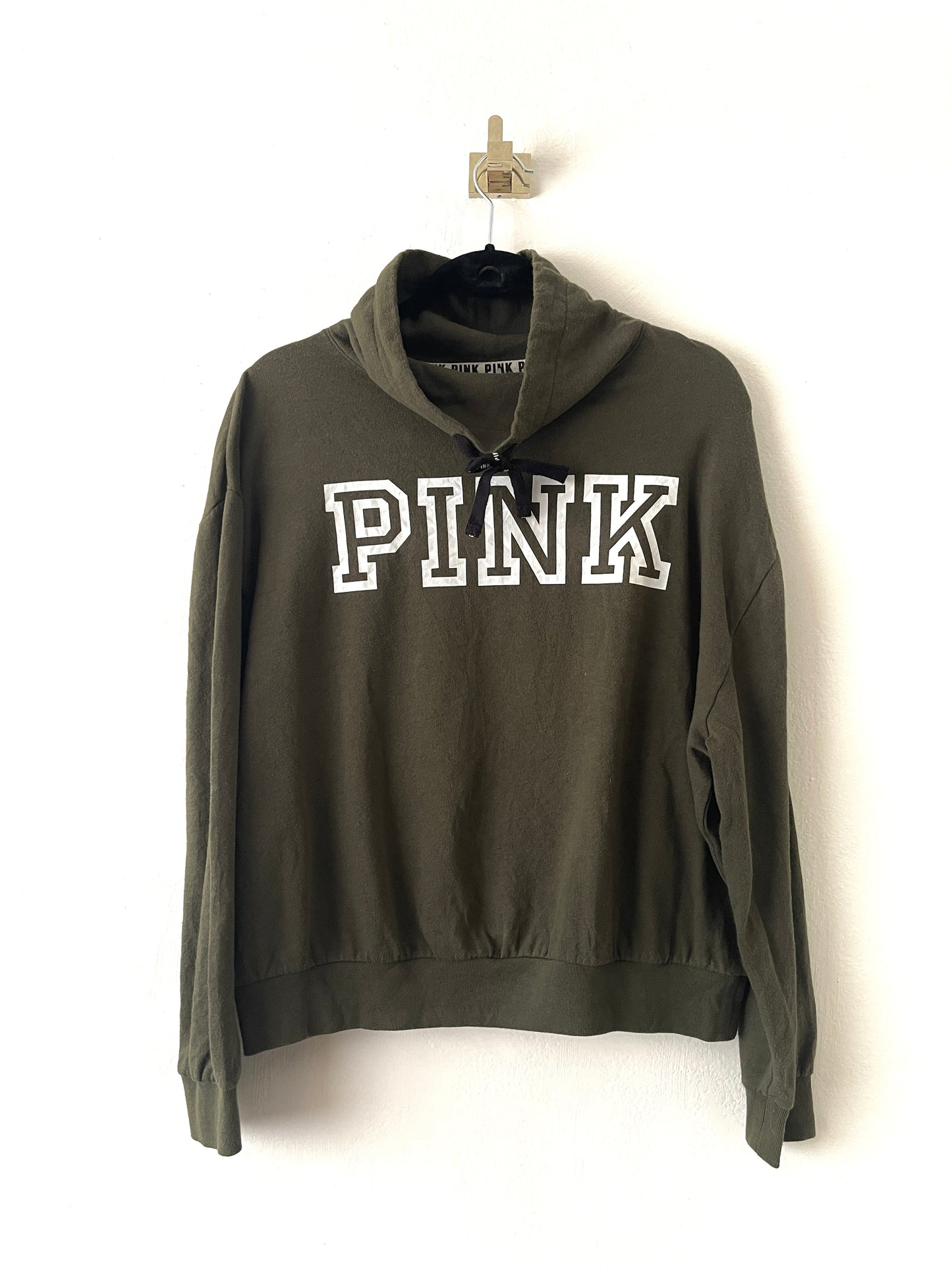 POLERON PINK VERDE S MUJER