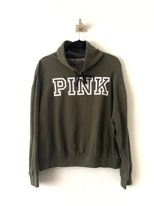 POLERON PINK VERDE S MUJER