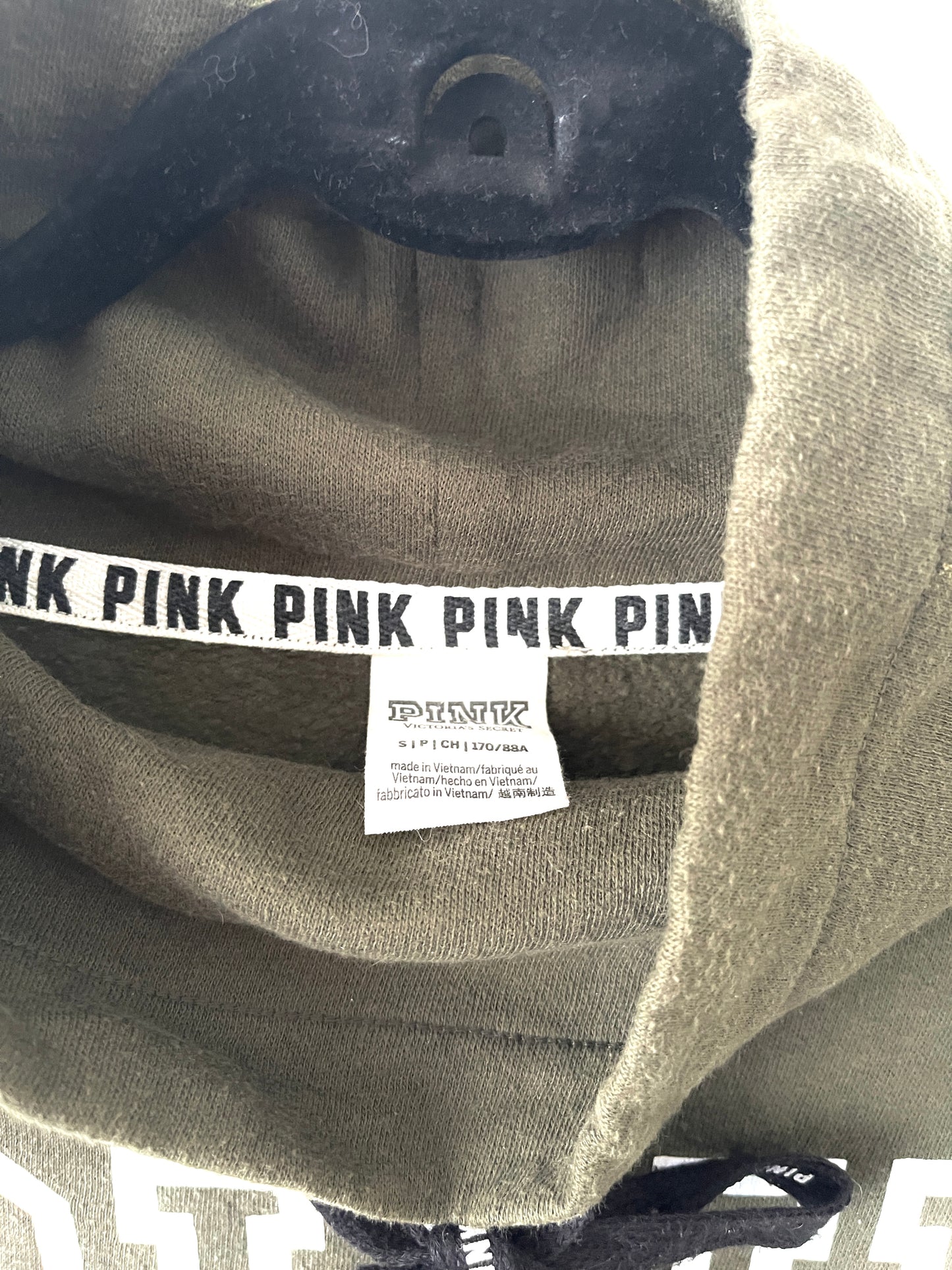 POLERON PINK VERDE S MUJER