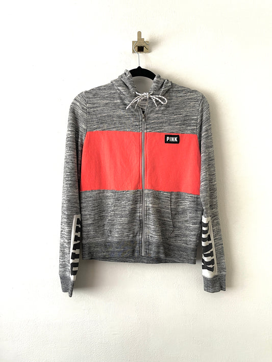 POLERON PINK GRIS S MUJER