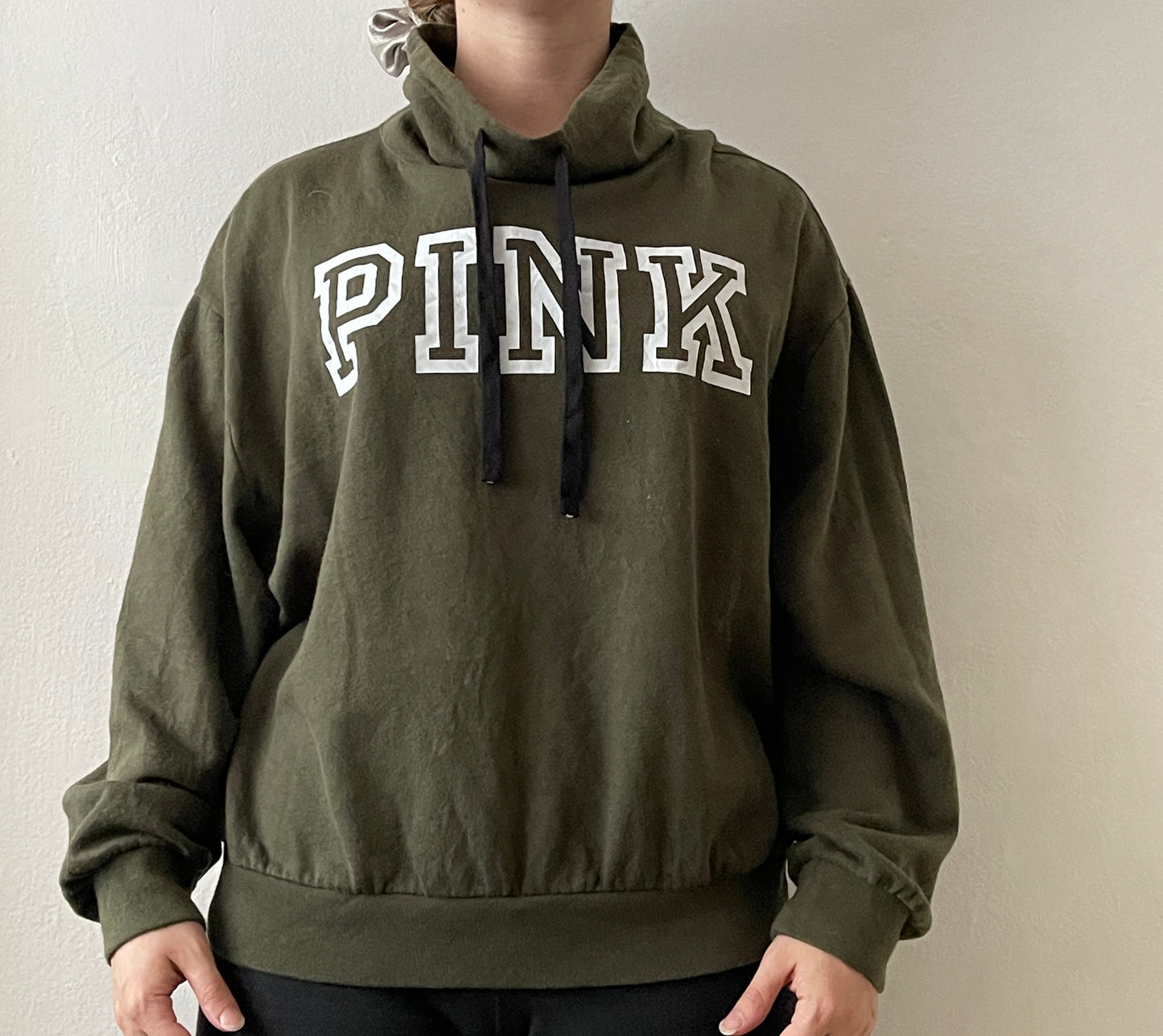 POLERON PINK VERDE S MUJER