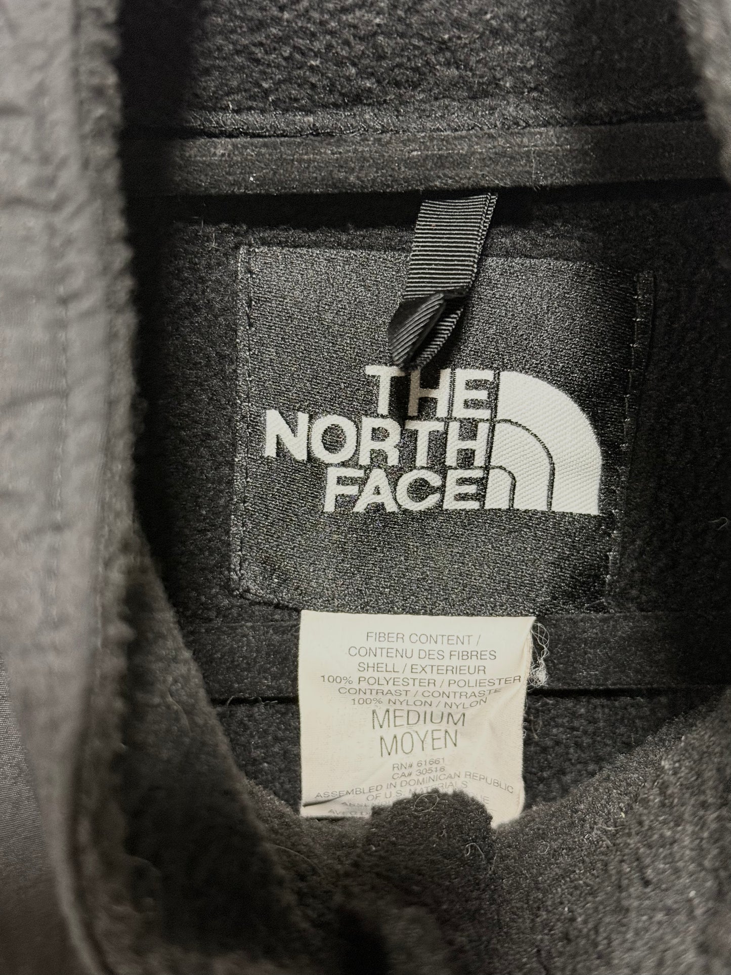 Polar Sin Mangas The North Face Denali Vintage Negro Hombre M