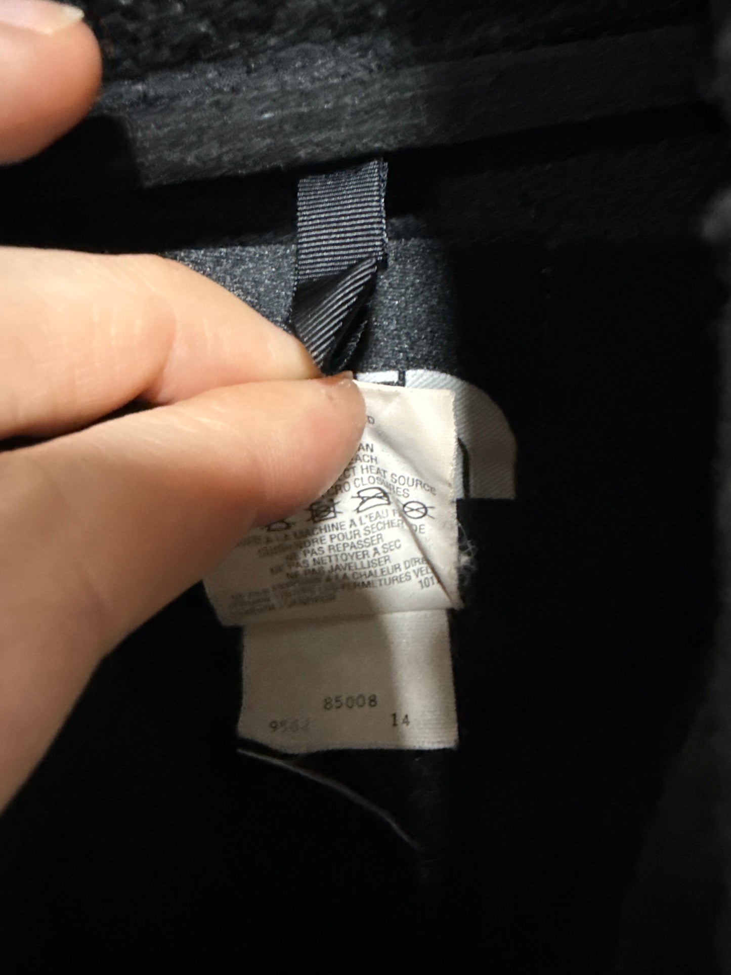 Polar Sin Mangas The North Face Denali Vintage Negro Hombre M