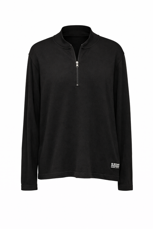 Poleron Ligero G-Star Raw Half Zip Negro Hombre XXL